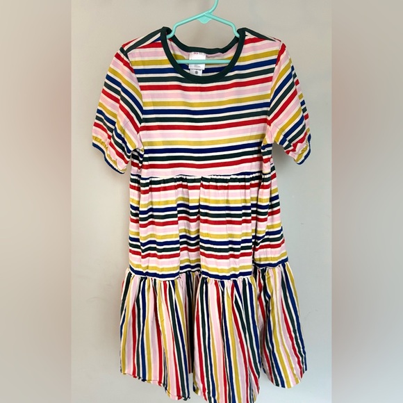Hanna Andersson Rainbow 🌈 Striped Twirly Dress. Size 8 - Picture 3 of 5